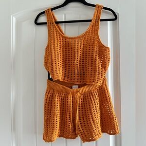 Wild Fable Vibrant Orange Crochet Set